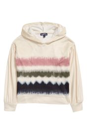 Freshman Stretch Velvet Tie Dye Hoodie at Nordstrom